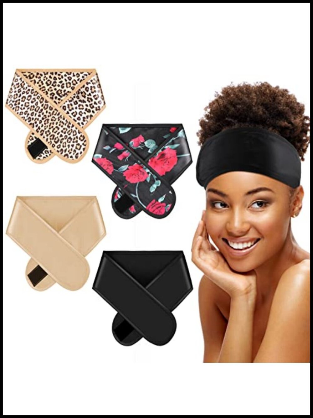 Satin Hair Wrap Sleeping Adjustable Satin Sleep Hair Wrap Set